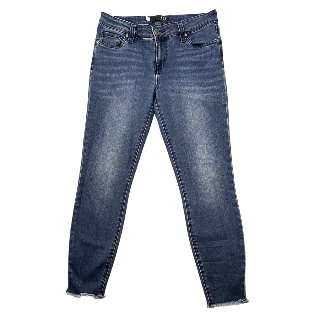 KUT from the Kloth Blue Connie Ankle Skinny Jeans Women Size 6